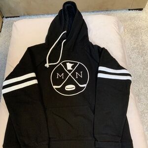 Hockey MN Black White XL Hoodie Alpine Sporty